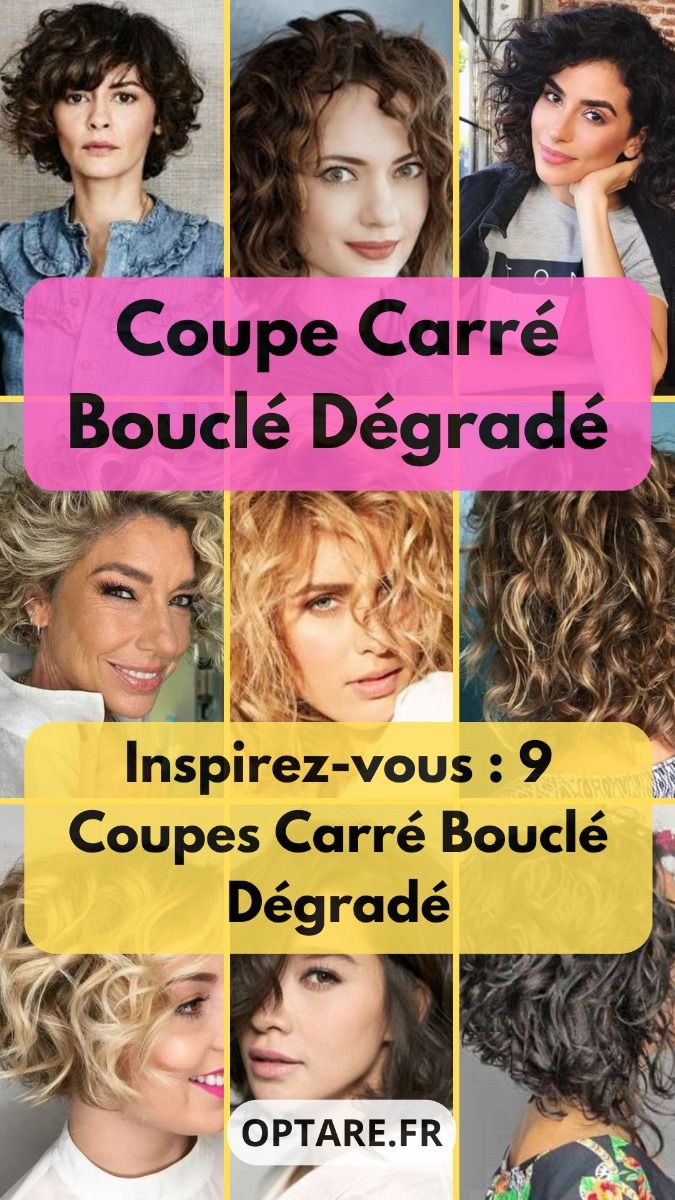 Coupe cheveux bouclés inspiration