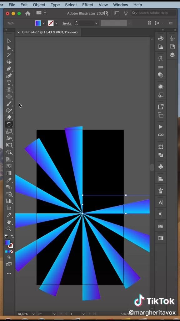Dégradé burst réussi