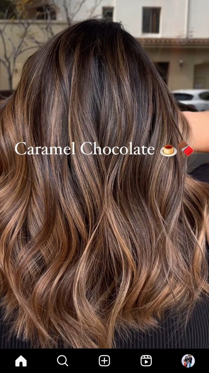 balayage cheveux bruns