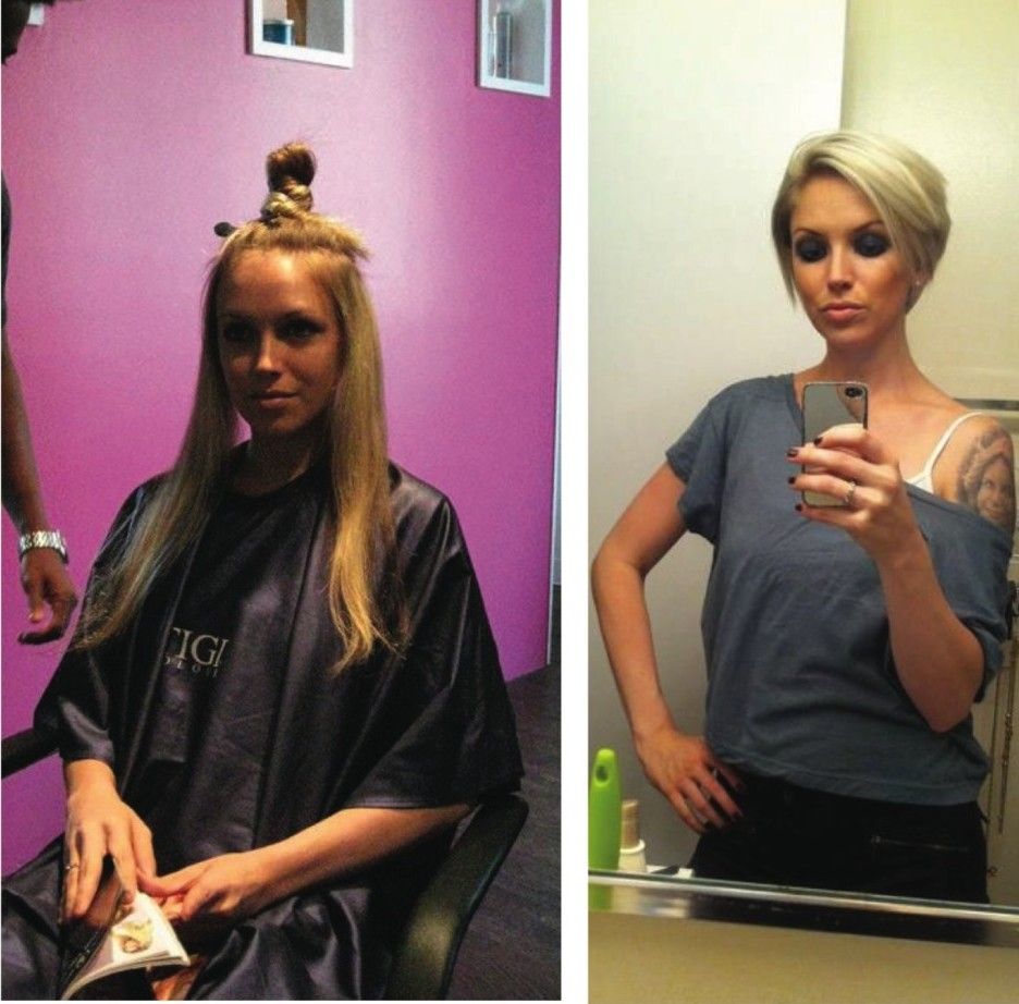 Avant après relooking coiffure