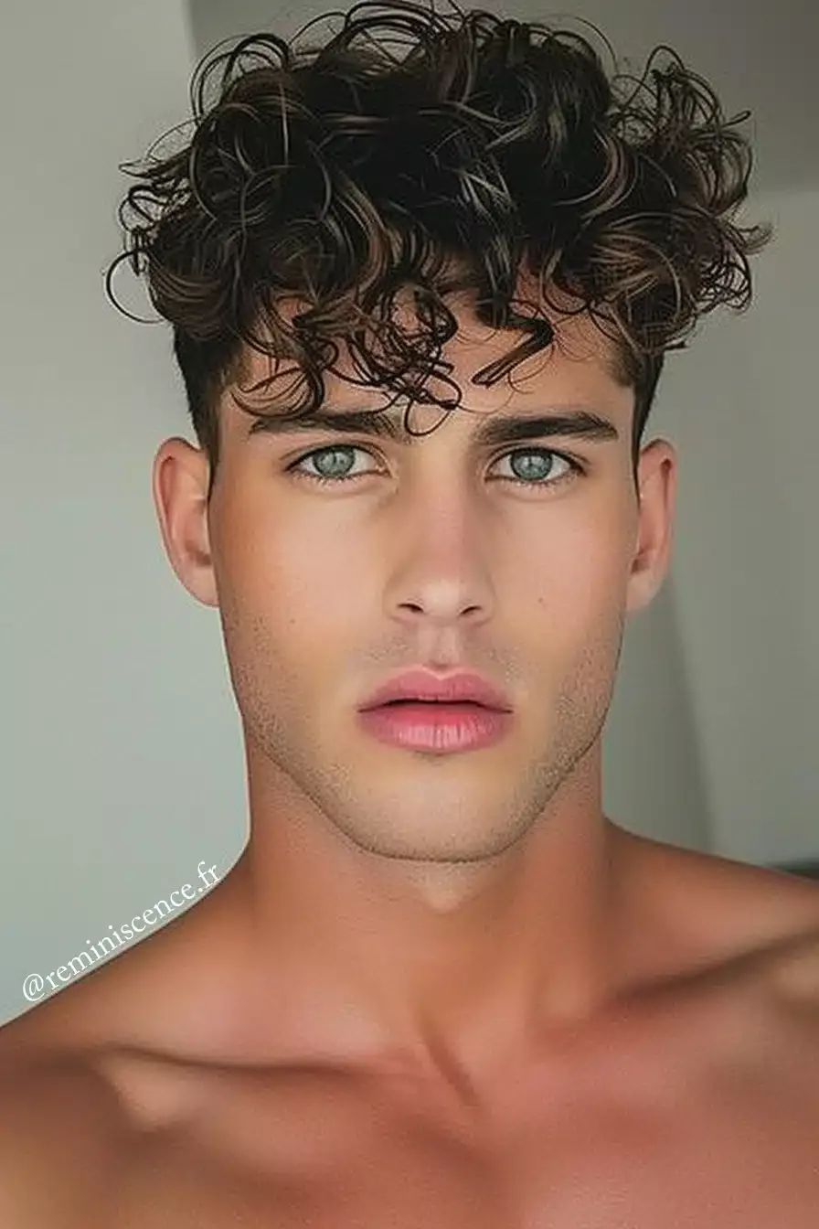 Permanente homme boucles Québec