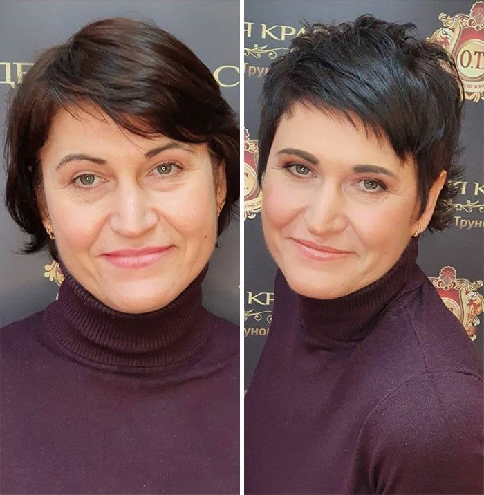 Avant après relooking coiffure