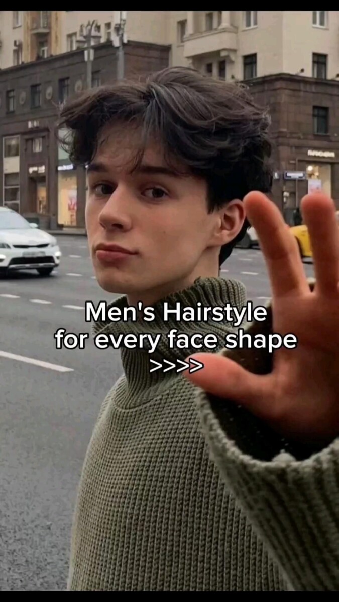 coiffure homme cheveux longs visage