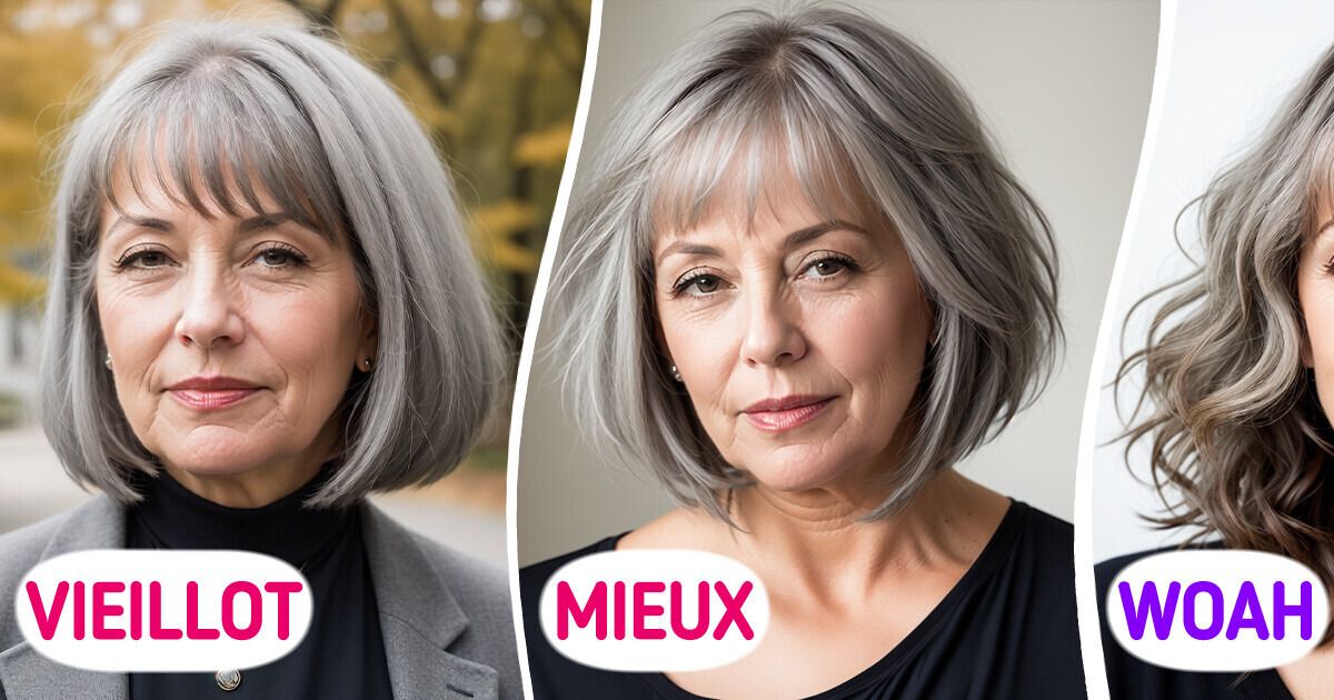 transition cheveux gris
