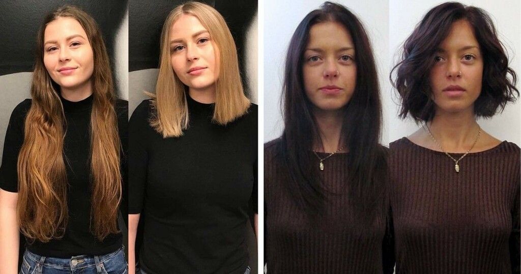 Avant après relooking coiffure