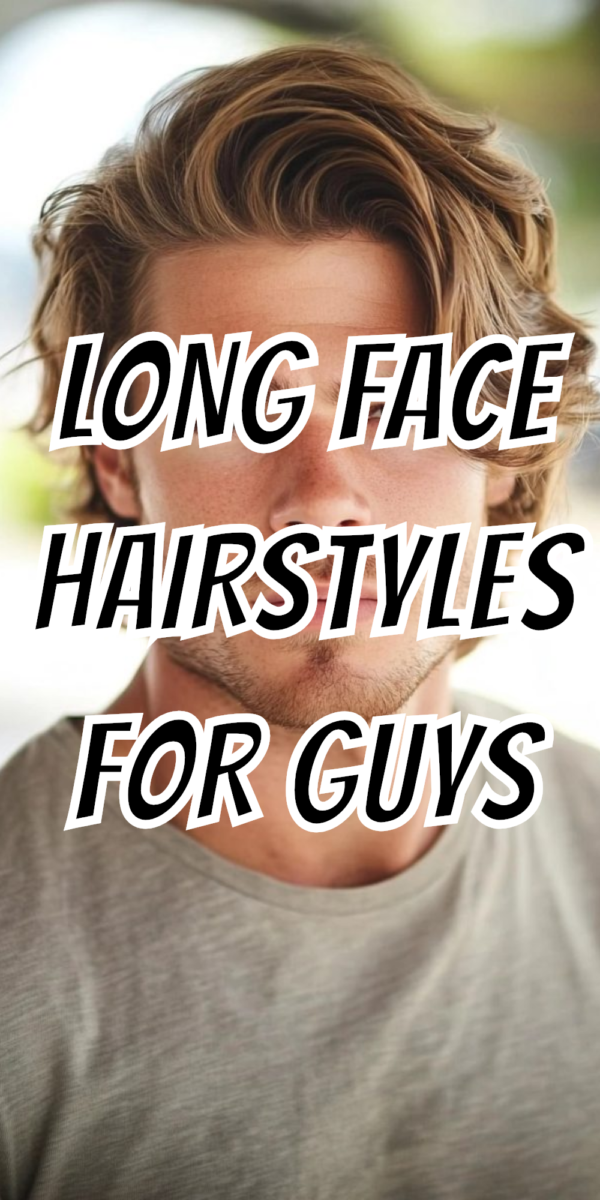 Cheveux longs homme visage ovale