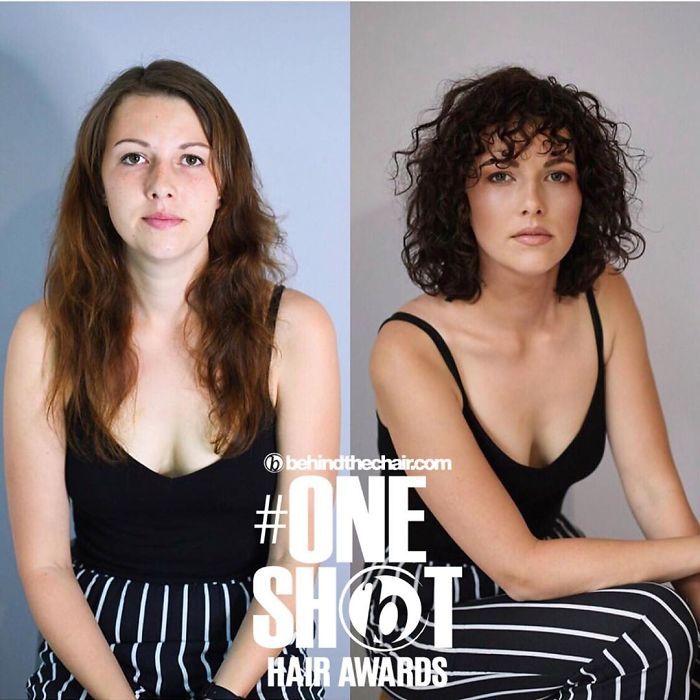 Avant après relooking coiffure