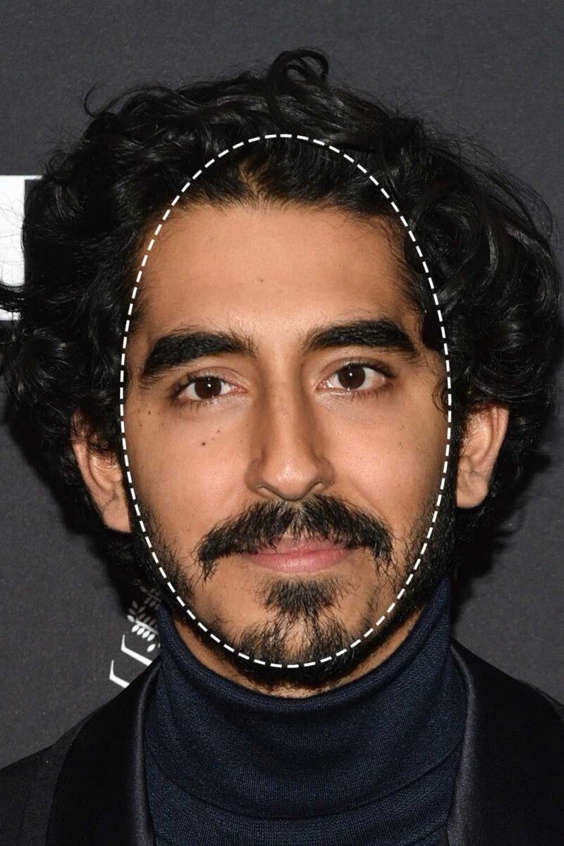 coiffure homme cheveux longs visage