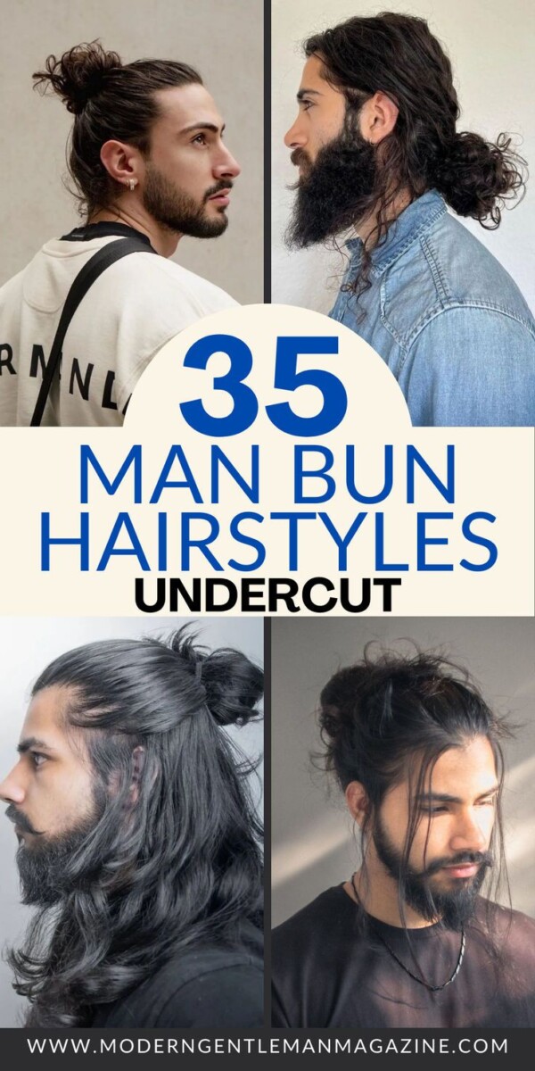 Chignon homme élégant