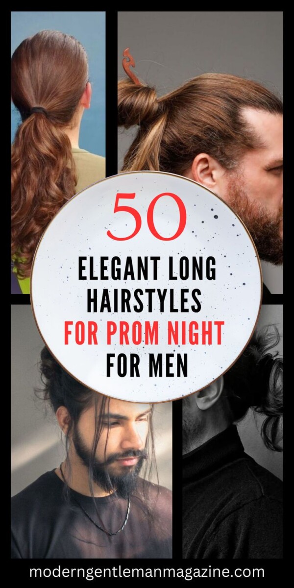 Chignon homme élégant