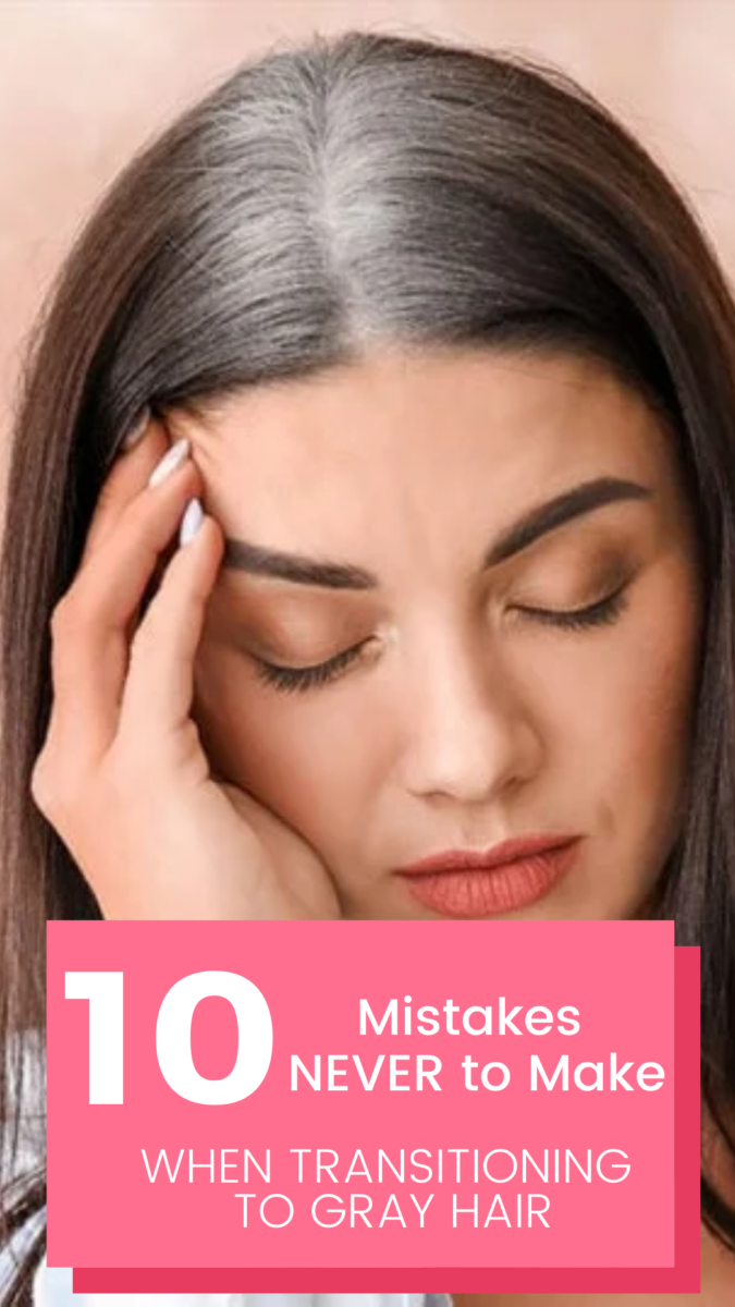 transition cheveux gris