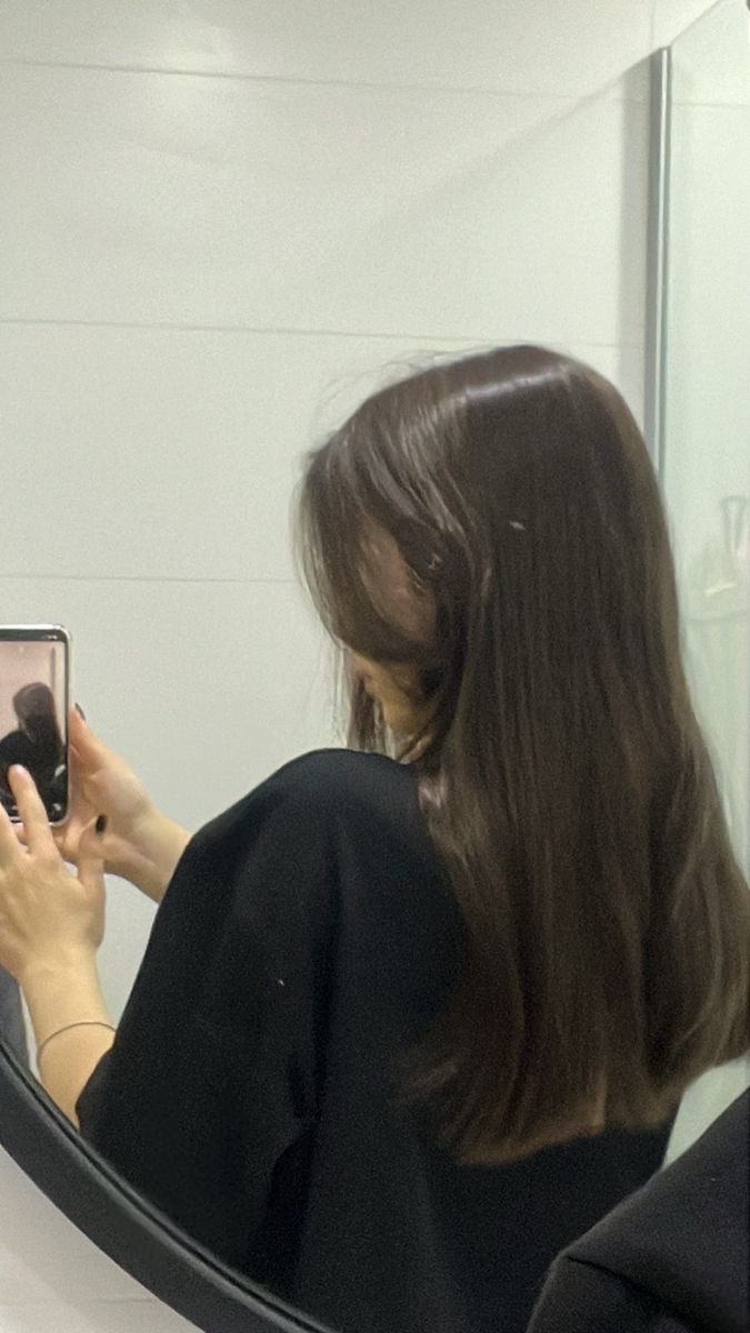 Cheveux lisses soyeux miroir