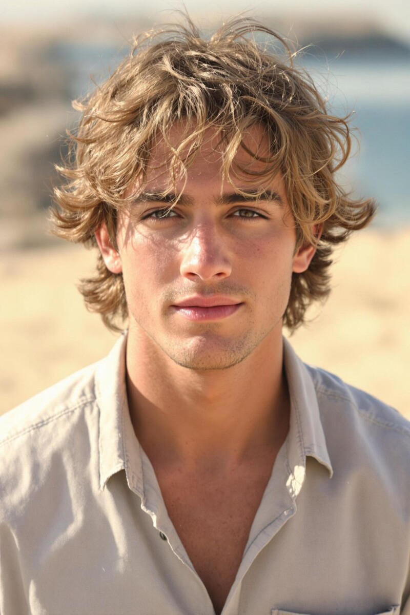 coiffure surfeur homme