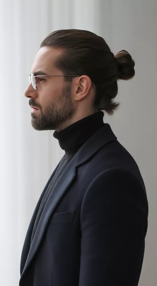 chignon masculin
