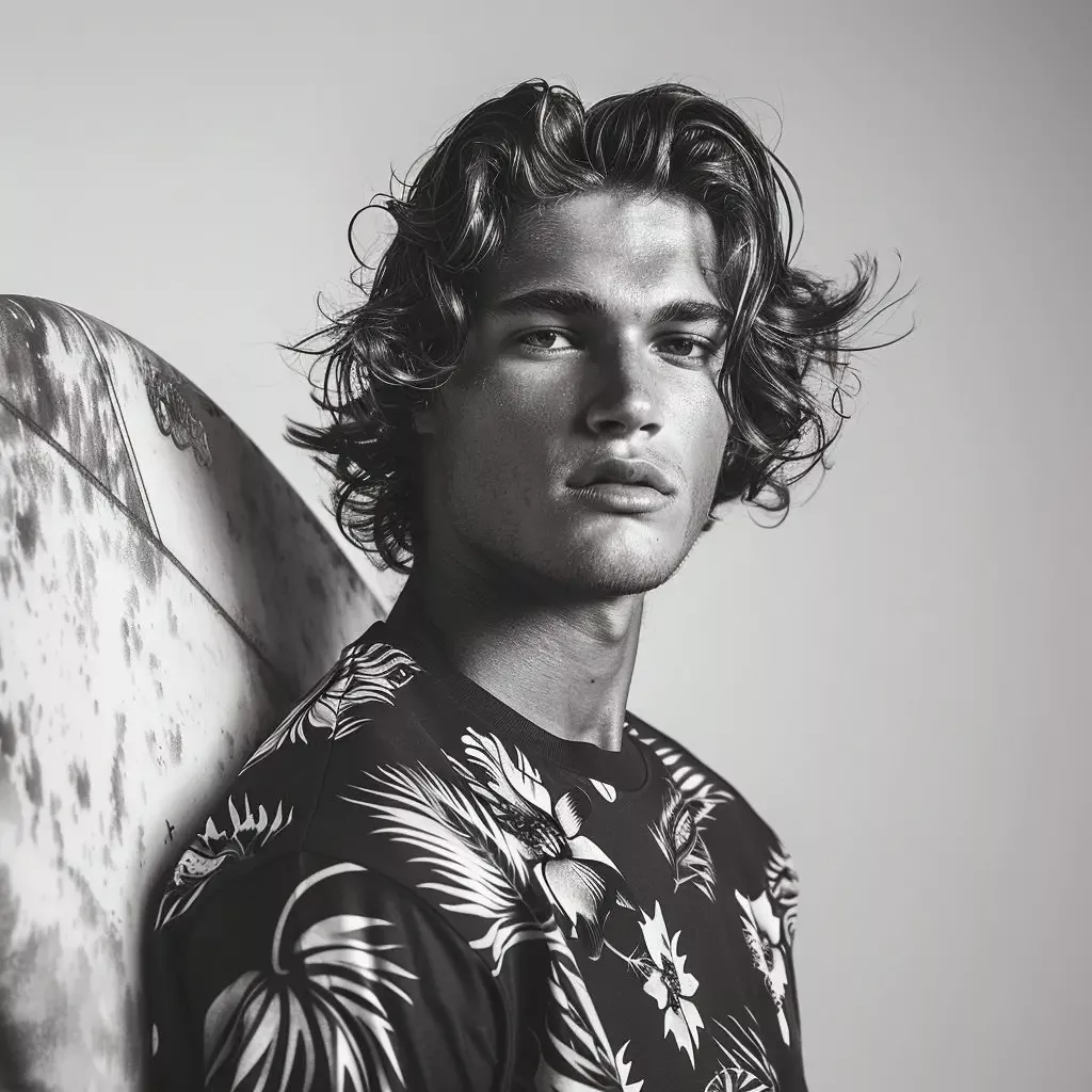 coiffure surfeur homme