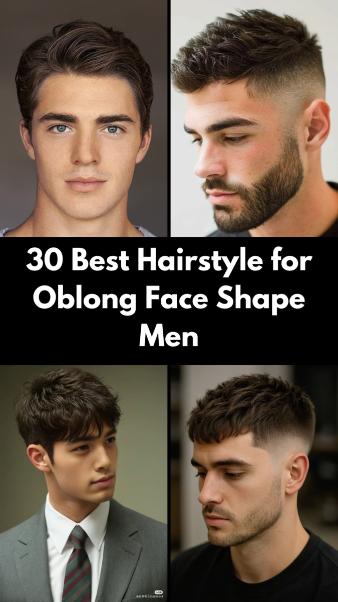 Cheveux longs homme visage ovale