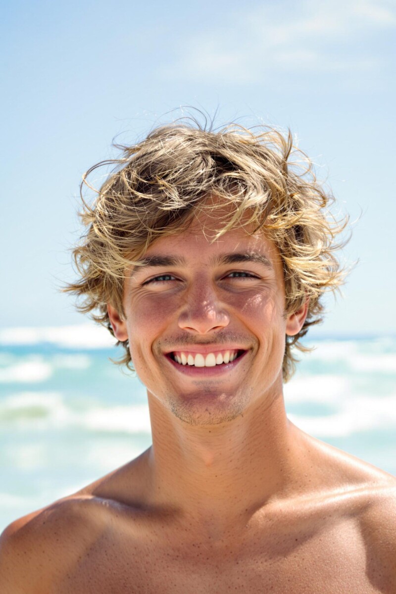 coiffure surfeur homme