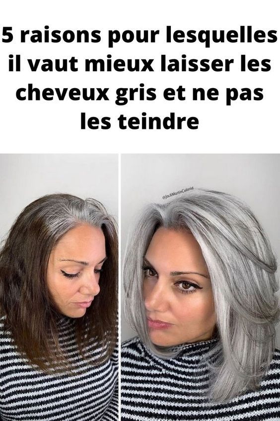 transition cheveux gris