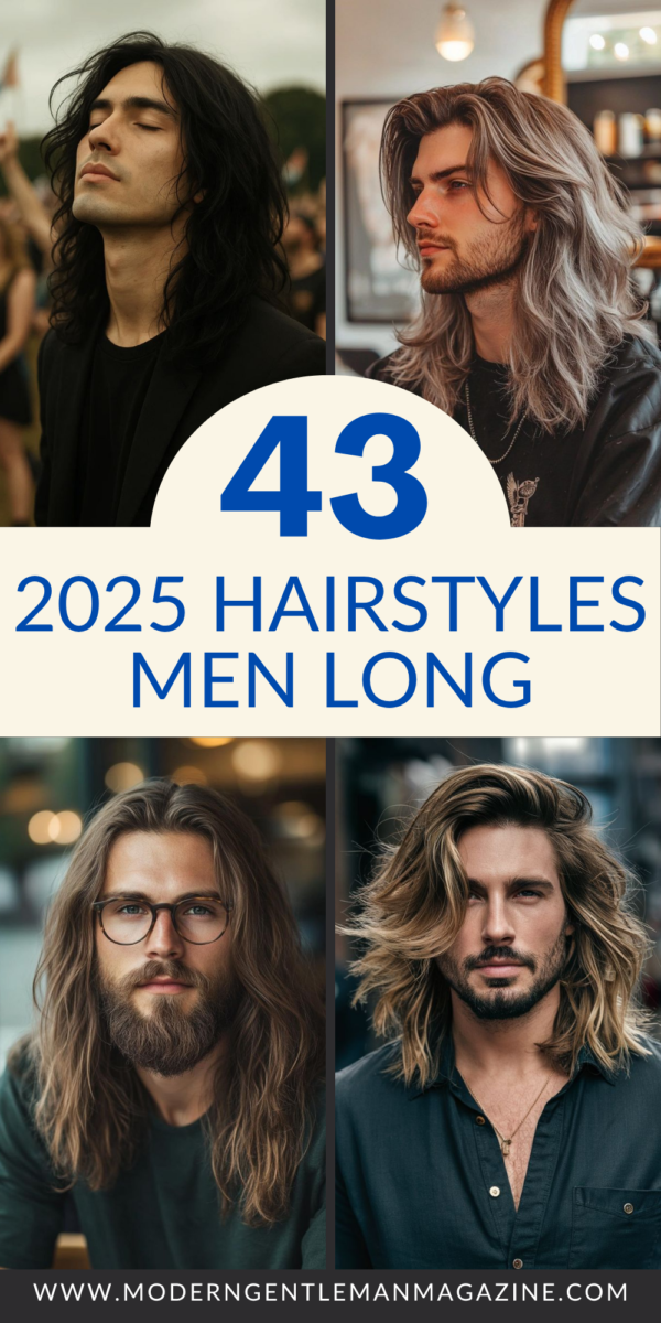 coiffure homme cheveux longs visage