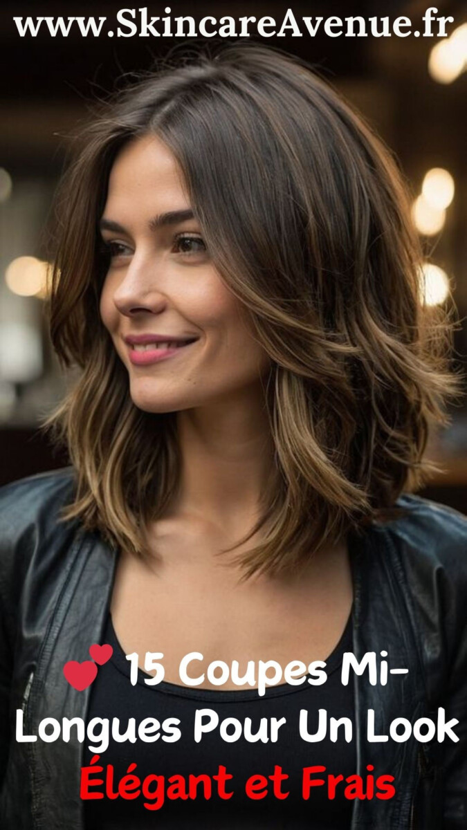 Coiffure cheveux mi-longs quotidien