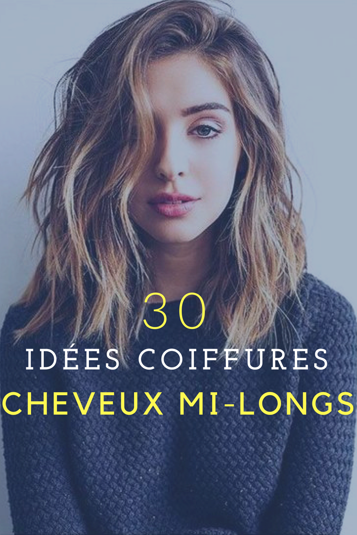 Coiffure cheveux mi-longs quotidien
