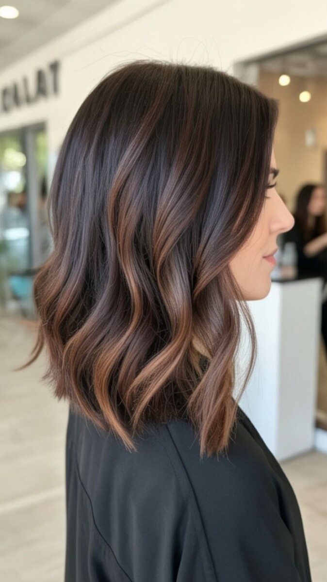 balayage cheveux bruns