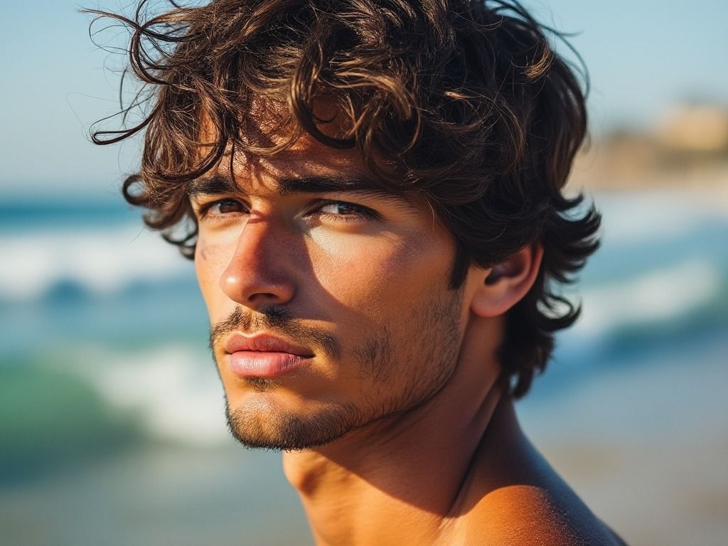 coiffure surfeur homme
