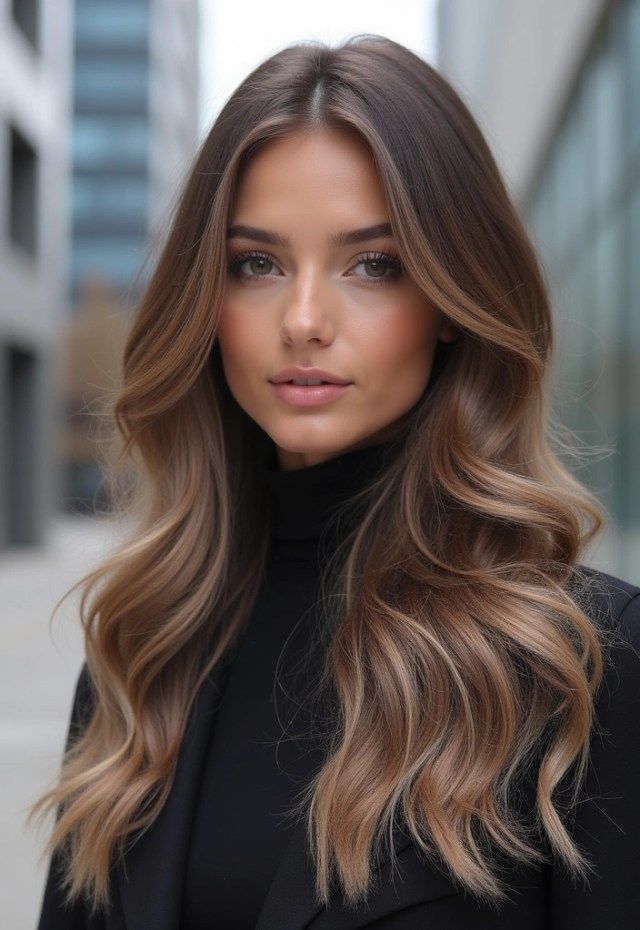 balayage cheveux châtains