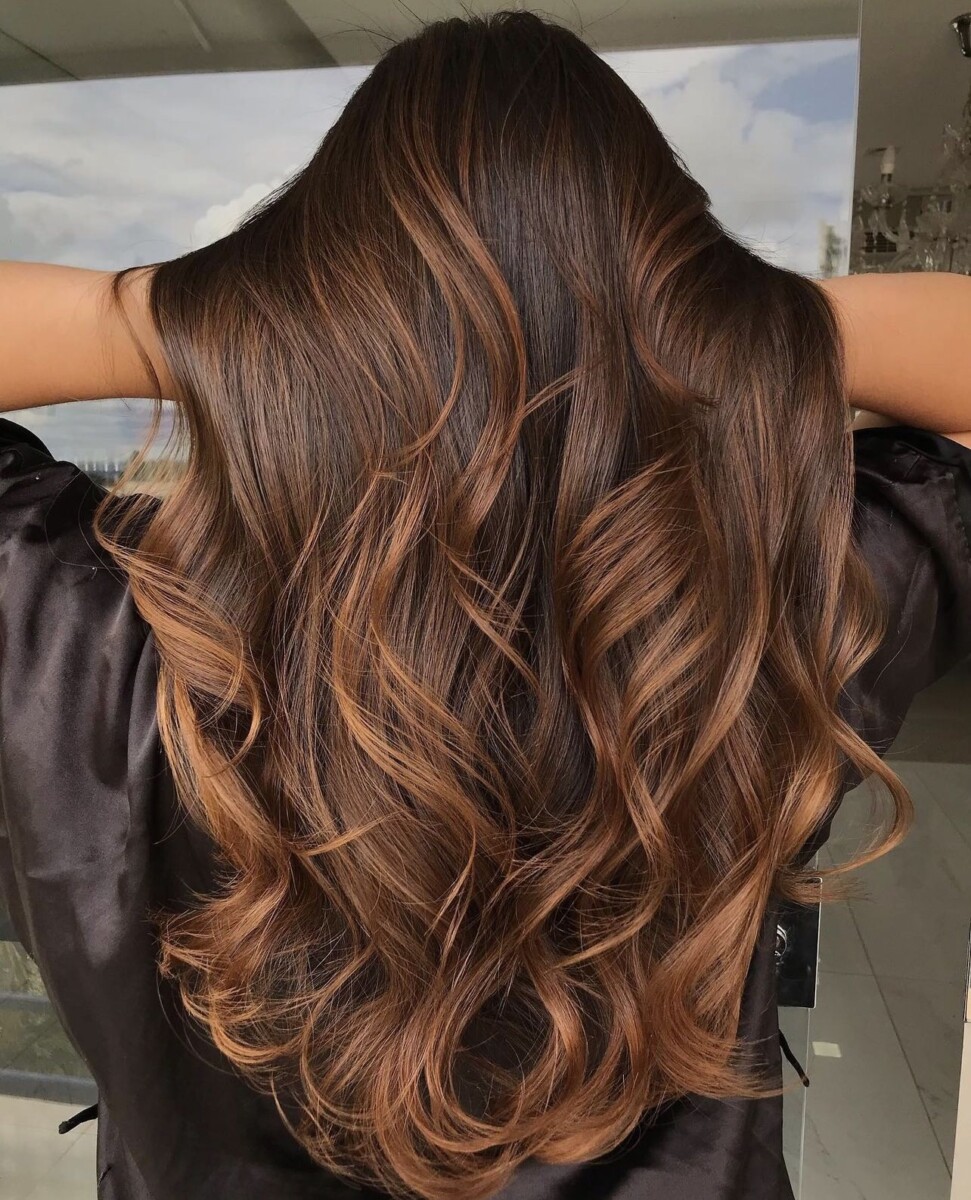 balayage cheveux bruns