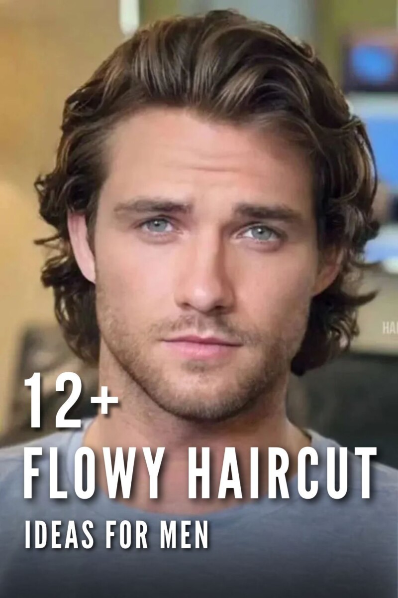 coiffure homme cheveux longs visage