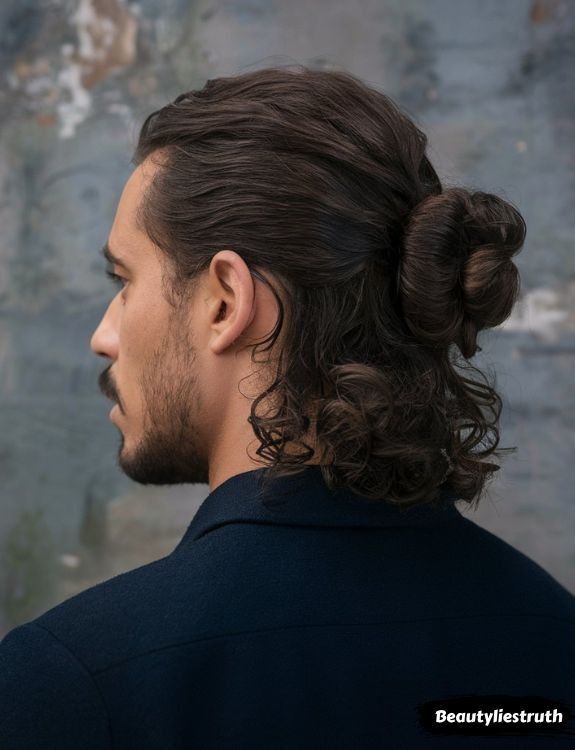 Chignon homme élégant